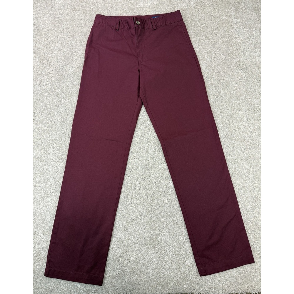 Polo Ralph Lauren Pants Boy's Size 16 Burgundy Chino Straight Dress Casual Pony